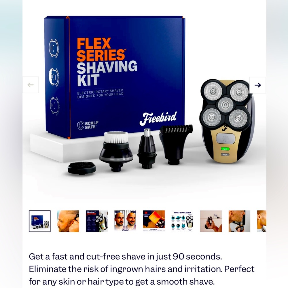 Flex series shaving kit.